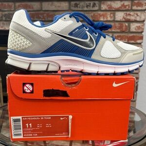 Nike Air Pegasus+ 28 Team Running Shoes Varsity Blue 453398-104 M 11 / W 12.5